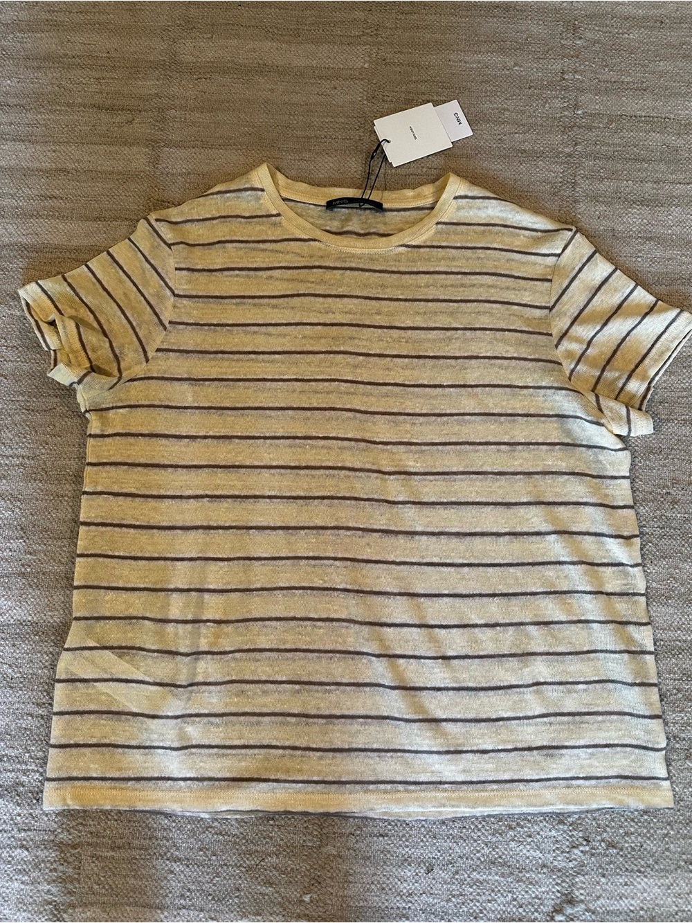 NWT! Mango Linen T shirt. Sz. M - Picture 3 of 6